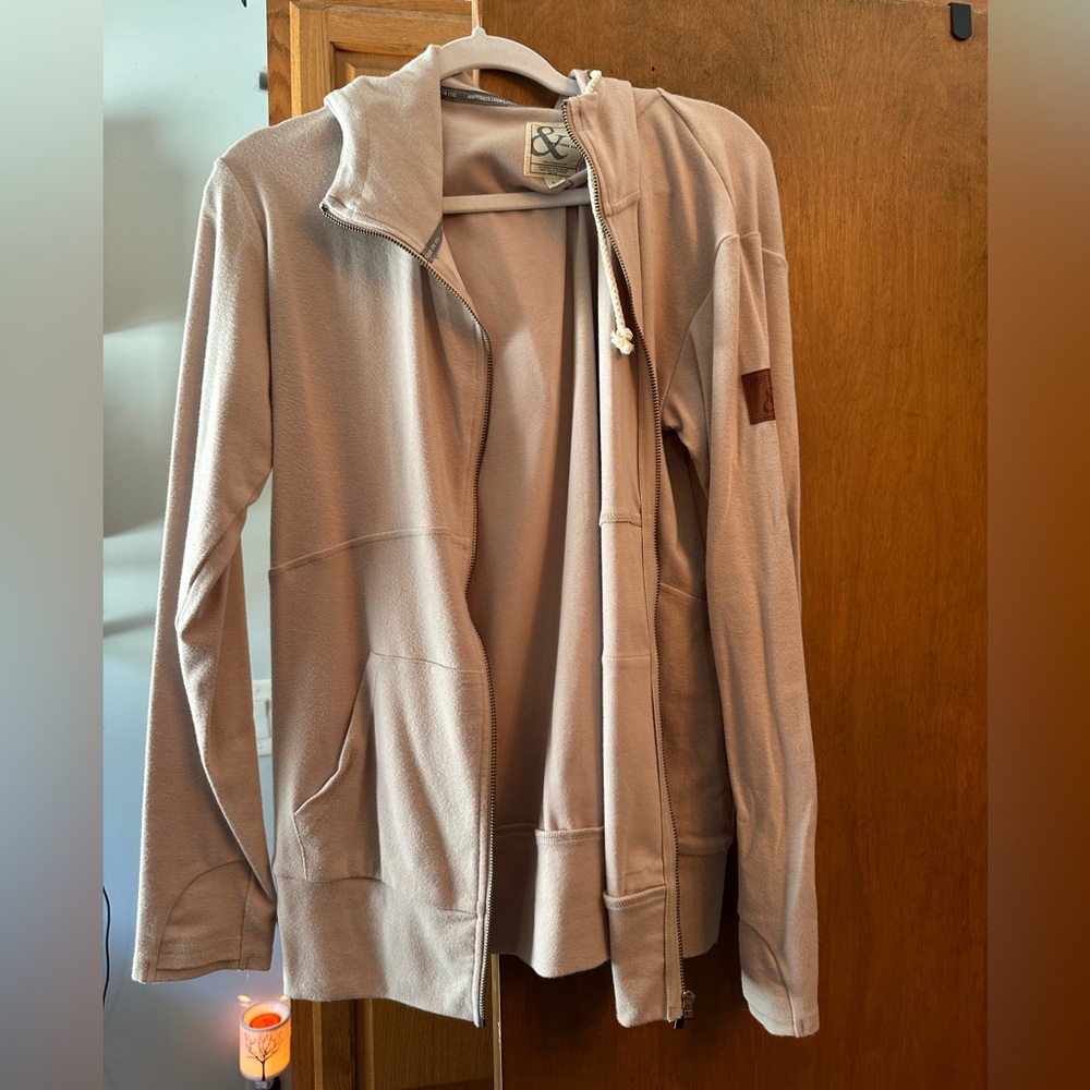 Ampersand zip up hoodie